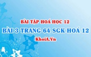 Bài 3 trang 64 SGK Hoá 12: Tính chất vật lí, tính chất hoá học của POLIME, điều chế và ứng dụng POLIME